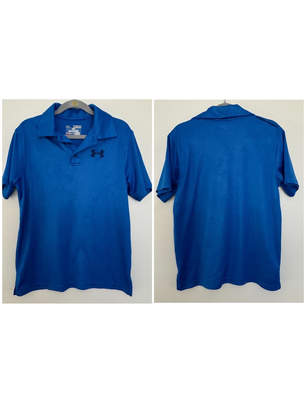 Under Armour Loose Fit, Dri-Fit Polo in Wavy Blue